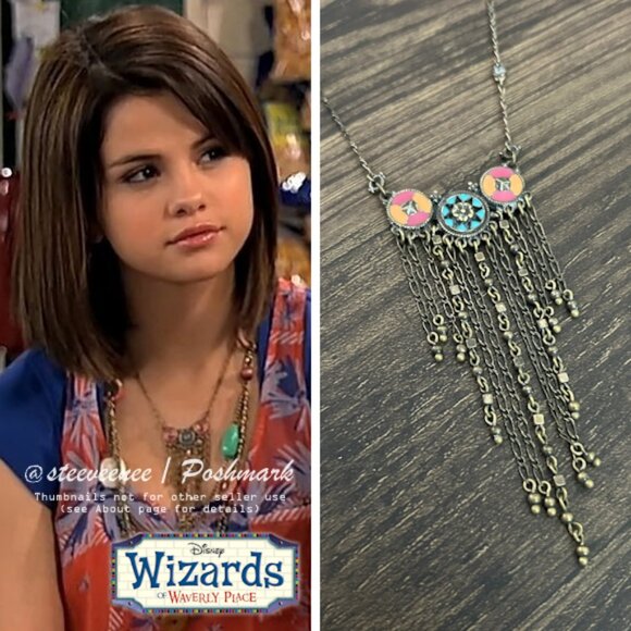 Boho Chain Fringe Necklace ASO Alex Russo - Picture 2 of 12